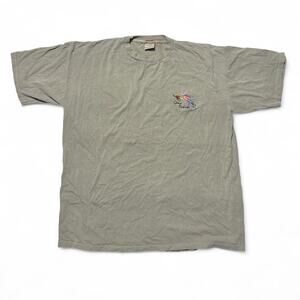 Spinnerin Fly Fishing 90s Vintage Brown Cotton Dry Fly T-shirt USA made XXL